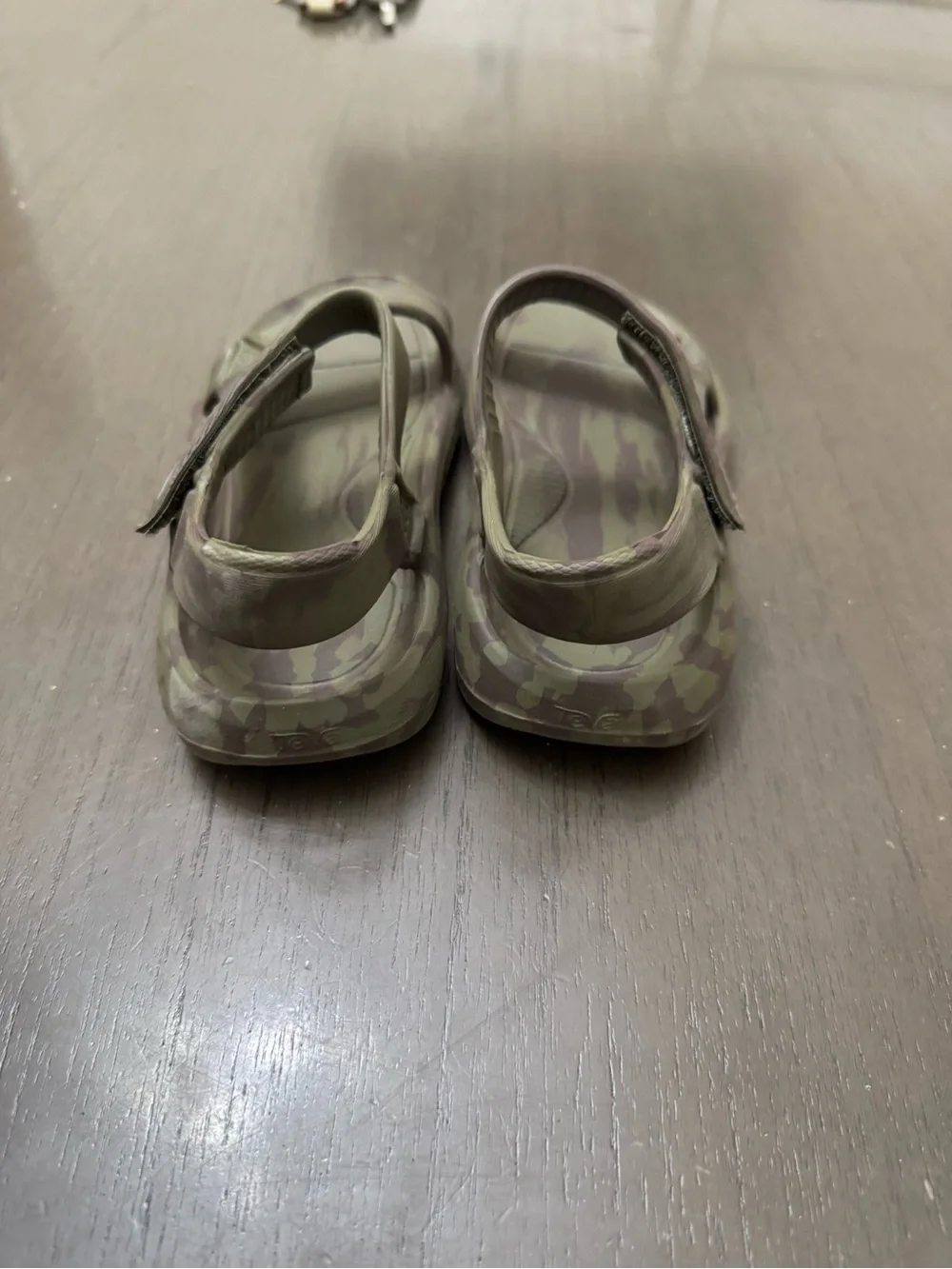 Teva Kids Olive Green Camo Sandals